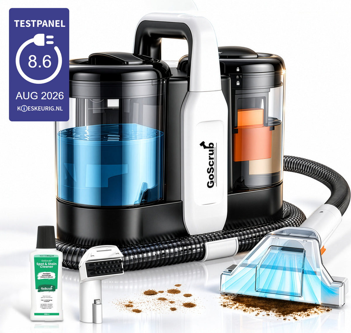 GoScrub® - Professionele Vlekkenreiniger - Tapijtreiniger