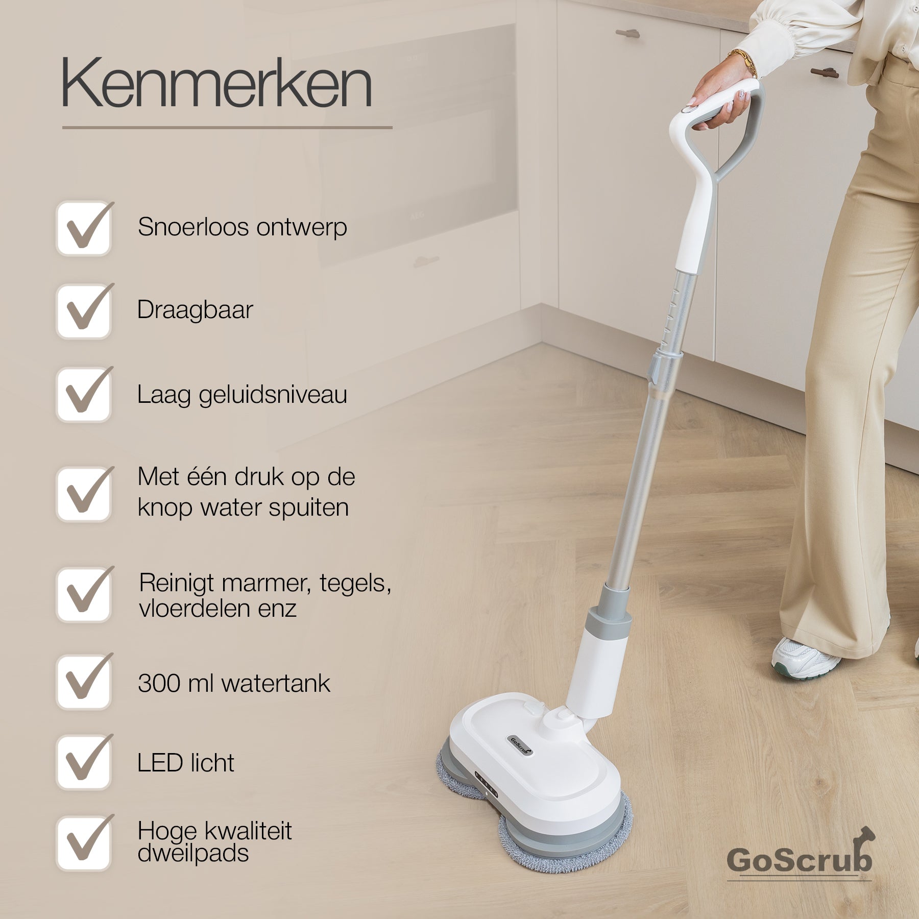 GoScrub® - Elektrische Dweil