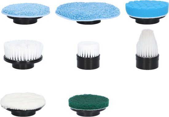 GoScrub® borstelset met 7 opzetstukken voor de Cleaning King V1