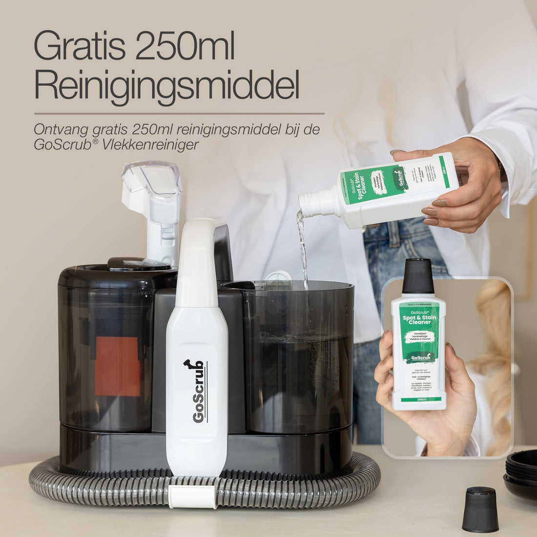 GoScrub® Premium Vlekkenreiniger - Tapijtreiniger