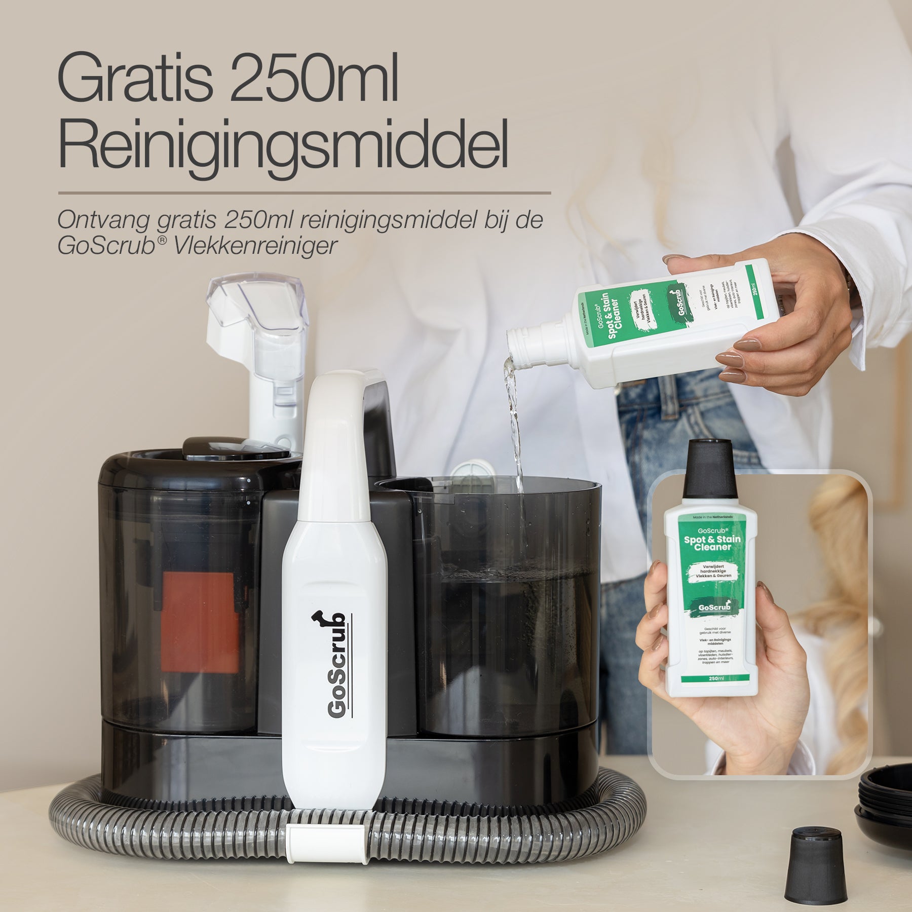 GoScrub® Premium Vlekkenreiniger - Tapijtreiniger