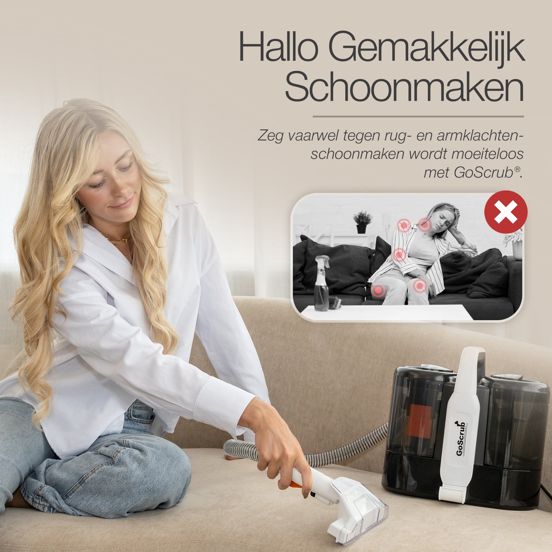GoScrub® Premium Vlekkenreiniger - Tapijtreiniger