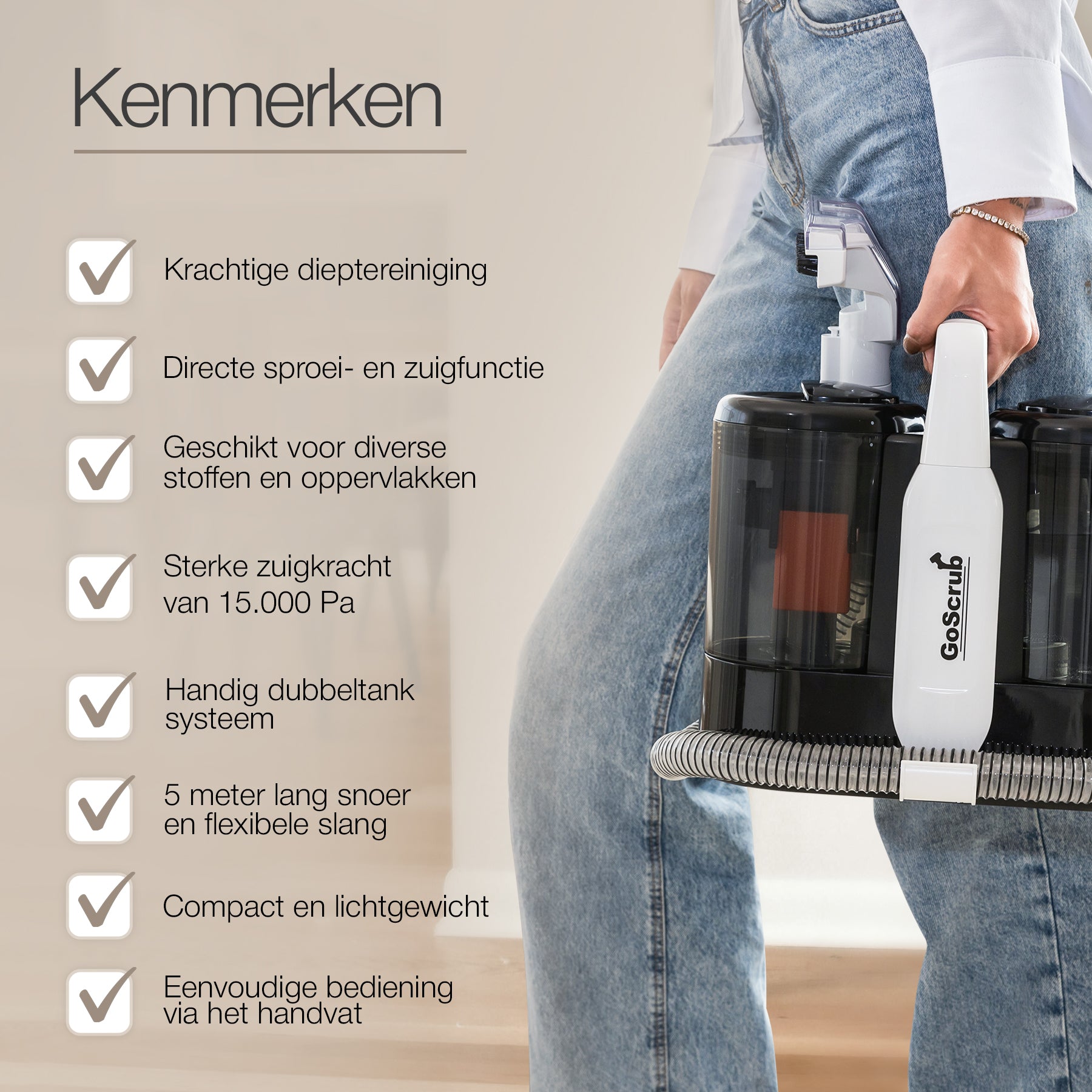 GoScrub® Premium Vlekkenreiniger - Tapijtreiniger