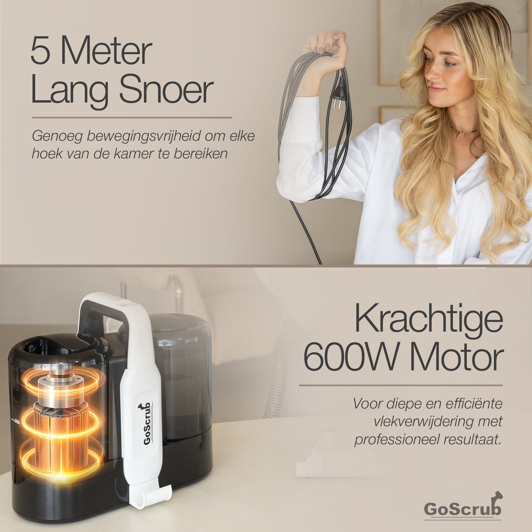 GoScrub® Premium Vlekkenreiniger - Tapijtreiniger