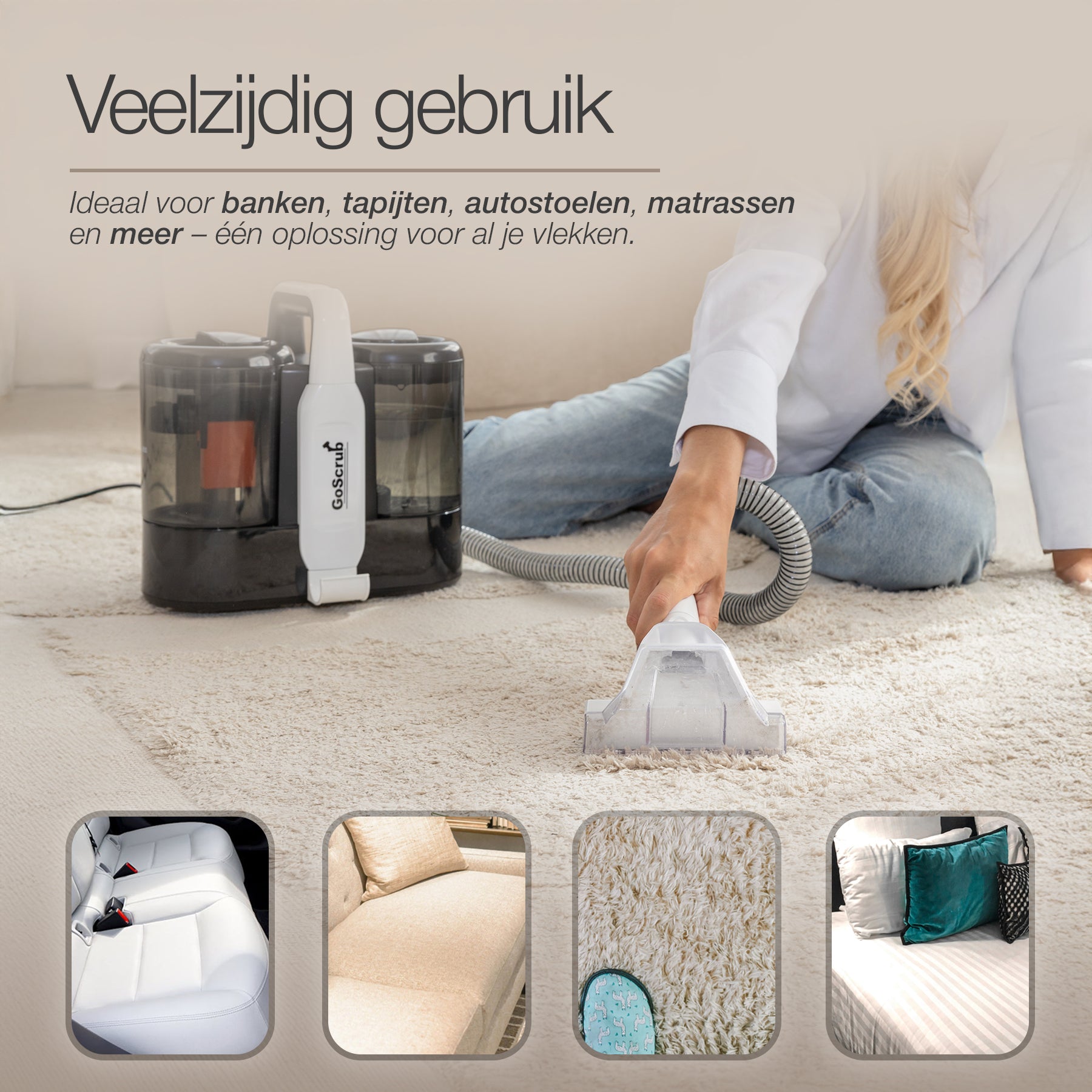 GoScrub® Premium Vlekkenreiniger - Tapijtreiniger