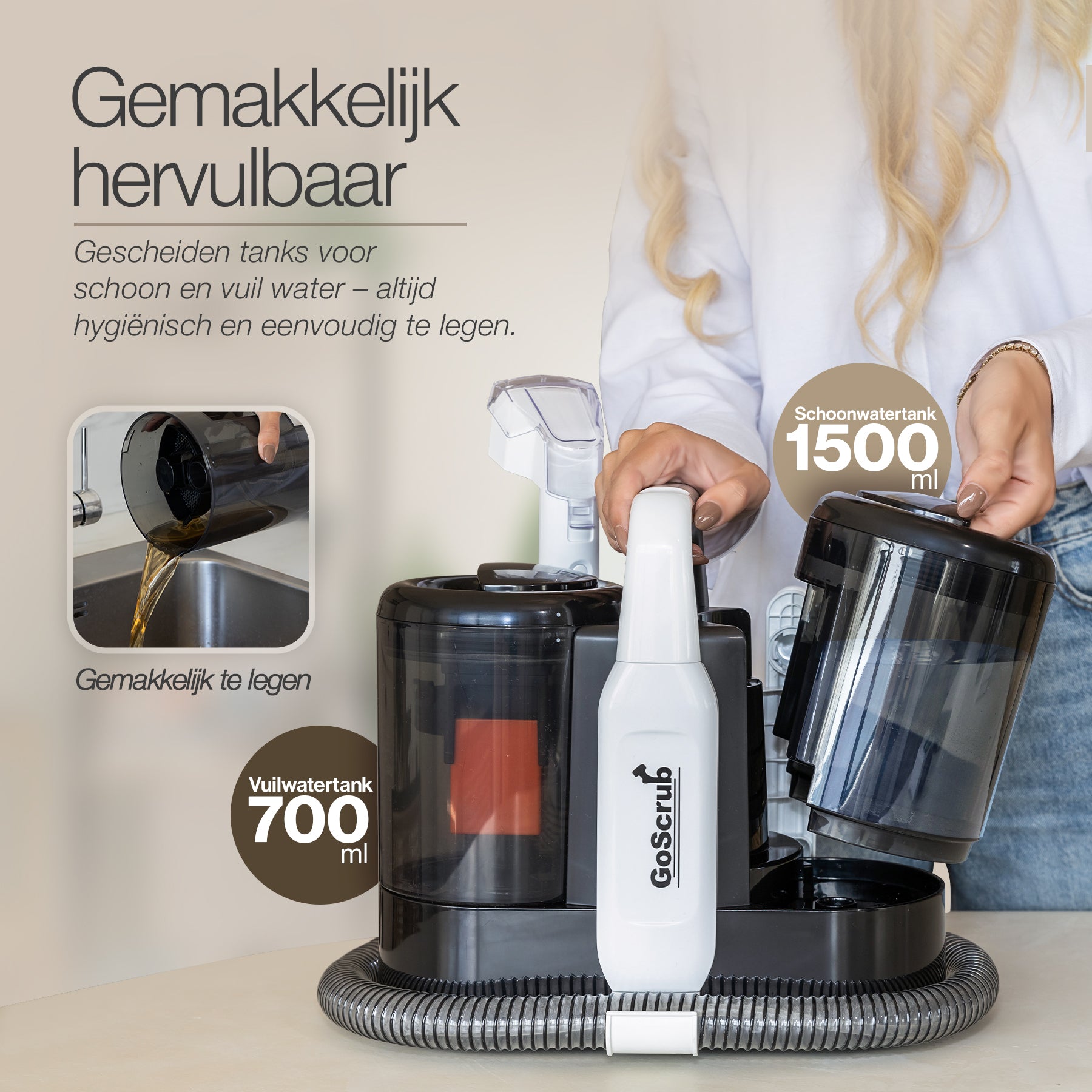 GoScrub® Premium Vlekkenreiniger - Tapijtreiniger
